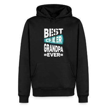 Pom-pom girl Cheerleading Cheer Grand-père - Sweat à capuche Premium bio Homme - noir - Devant - Nico (187cm)