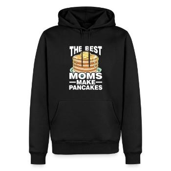 Pfannkuchen Spruch Frühstück Pfannkuchen - Männer Premium Bio Hoodie - Schwarz - Vorne - Nico (187cm)