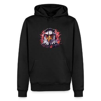 adler Tier Kunst I cooles niedliches adler - Männer Premium Bio Hoodie - Schwarz - Vorne - Nico (187cm)