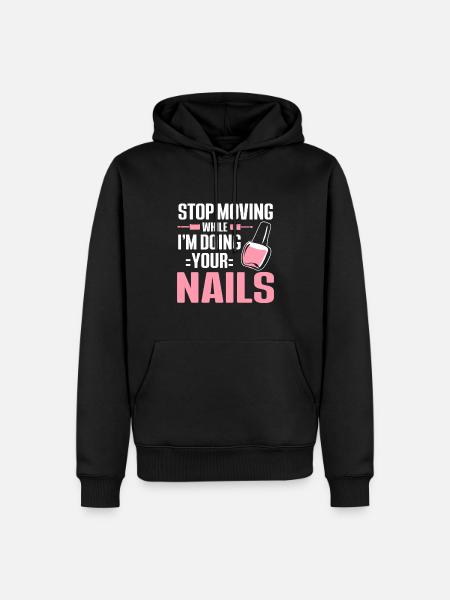Nageltechniker Nagelstudio Nail Tech - Männer Premium Bio Hoodie - Schwarz
