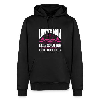 Avocat cadeau faculté de droit étudiant humour avocat - Sweat à capuche Premium bio Homme - noir - Devant - Nico (187cm)