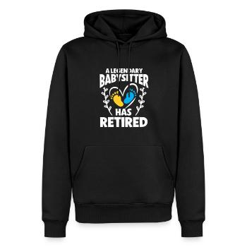 Nanny Daycare Babysitter - Men’s Premium Organic Hoodie - black - Front - Nico (187cm)