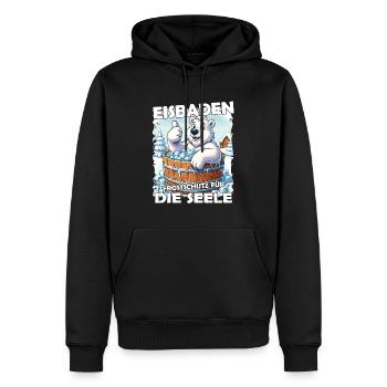 Eisbaden Winterbaden Lustig - Männer Premium Bio Hoodie - Schwarz - Vorne - Nico (187cm)
