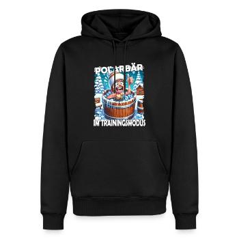 Eisbaden Winterbaden Lustig - Männer Premium Bio Hoodie - Schwarz - Vorne - Nico (187cm)