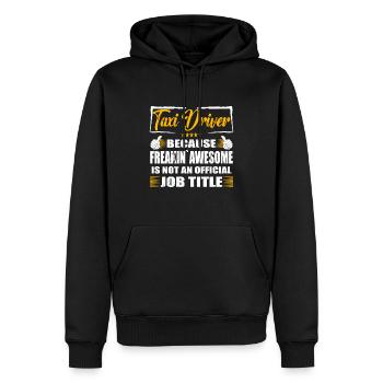 Taxi driver Freakin Awesome Funny Job - Männer Premium Bio Hoodie - Schwarz - Vorne - Nico (187cm)