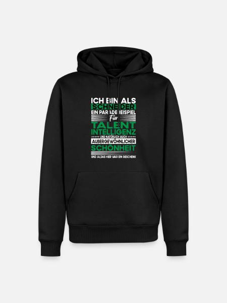 Schneider Bescheiden - Lustiger Spruch - Männer Premium Bio Hoodie - Schwarz