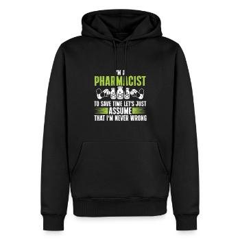 Apotheker Abschluss Medizin Apotheke - Männer Premium Bio Hoodie - Schwarz - Vorne - Nico (187cm)