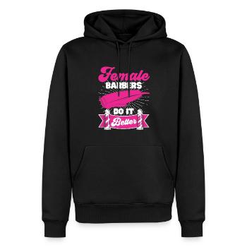 Friseur Geschenk Für Friseur Salon Spruch Friseur - Männer Premium Bio Hoodie - Schwarz - Vorne - Nico (187cm)