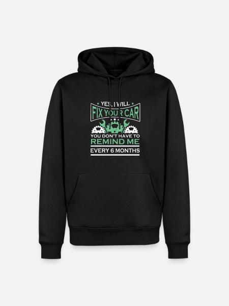 Mécanicien automobile Mécanicien automobile - Sweat à capuche Premium bio Homme - noir