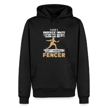 Fechten Fechter - Männer Premium Bio Hoodie - Schwarz - Vorne - Nico (187cm)