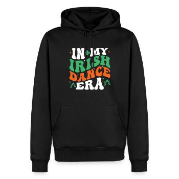 Danse irlandaise danseuse irlandaise Ceili Reel Dance - Sweat à capuche Premium bio Homme - noir - Devant - Nico (187cm)