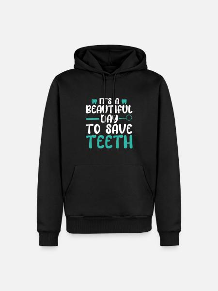 Dentist Student Degree Teeth Dentistry - Men’s Premium Organic Hoodie - black
