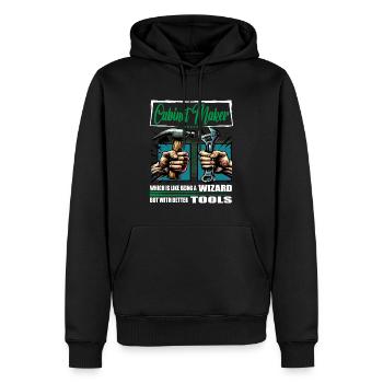Cabinet maker Profession Saying Worker - Men’s Premium Organic Hoodie - black - Front - Nico (187cm)