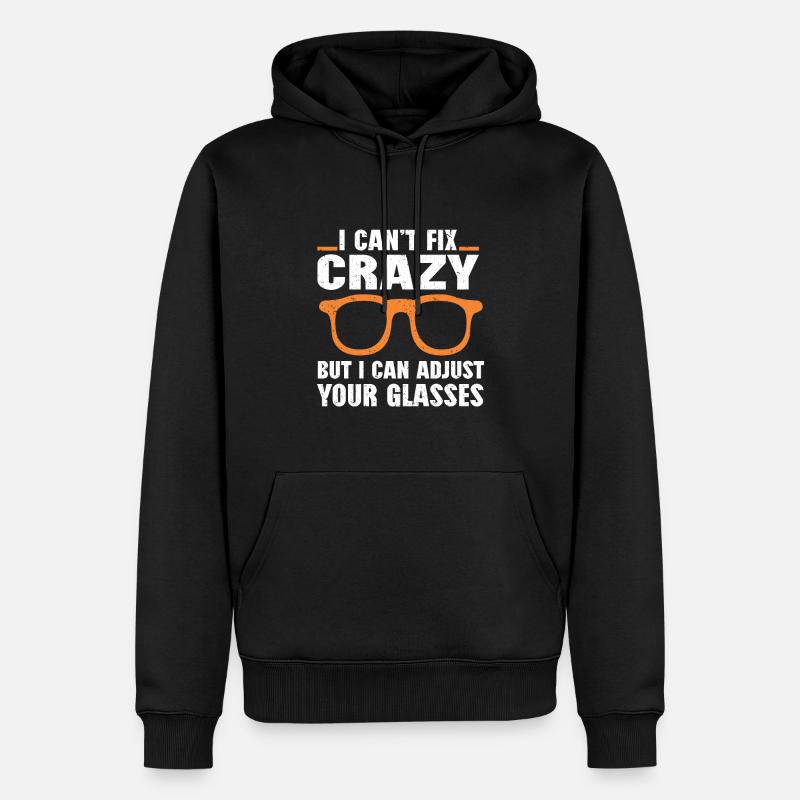 Optometrist Optiker Optometrie - Männer Premium Bio Hoodie - Schwarz