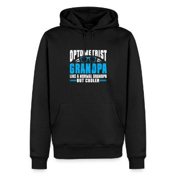 Optometrist Optiker Optometrie - Männer Premium Bio Hoodie - Schwarz - Vorne - Nico (187cm)