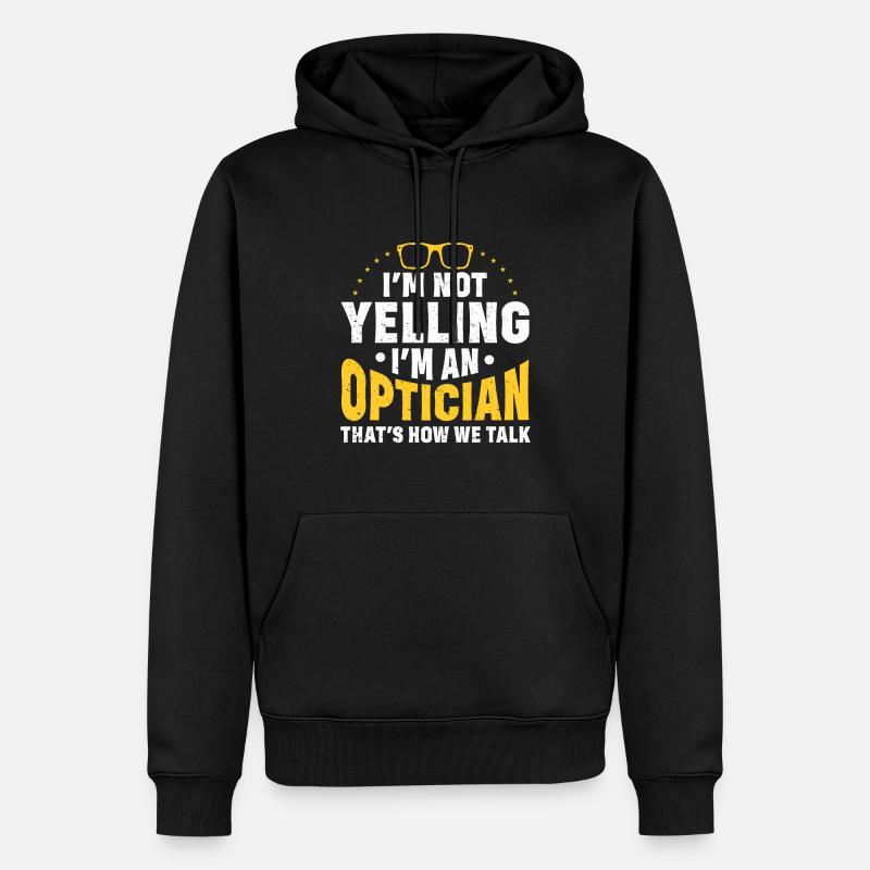 Optométriste Optométriste Optométrie - Sweat à capuche Premium bio Homme - noir