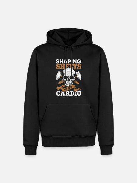 tôlier - Sweat à capuche Premium bio Homme - noir