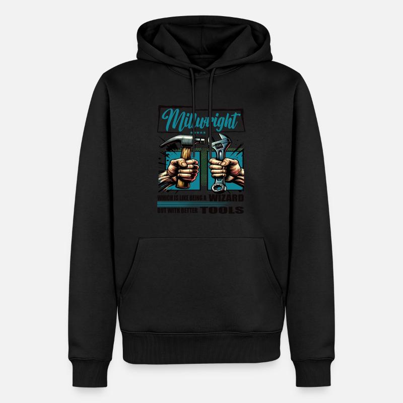 Millwright Profession Saying Worker - Men’s Premium Organic Hoodie - black