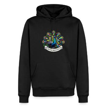 Autism Awareness puzzles piece - Männer Premium Bio Hoodie - Schwarz - Vorne - Nico (187cm)