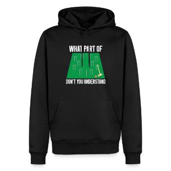 Croquet - Männer Premium Bio Hoodie - Schwarz - Vorne - Nico (187cm)