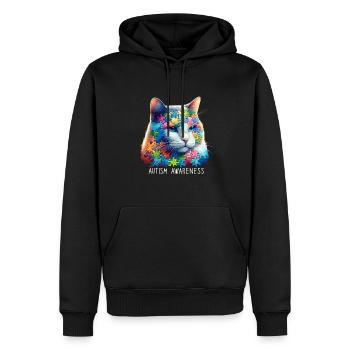 Autism Awareness puzzles piece - Männer Premium Bio Hoodie - Schwarz - Vorne - Nico (187cm)