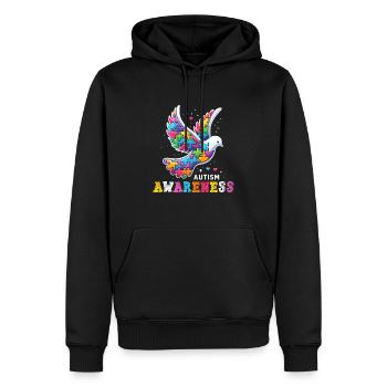 Autism Awareness puzzles piece - Männer Premium Bio Hoodie - Schwarz - Vorne - Nico (187cm)