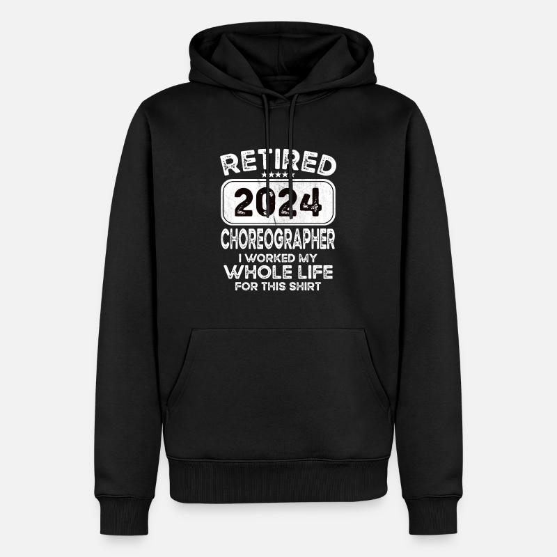 Chorégraphe retraité 2024 - Sweat à capuche Premium bio Homme - noir