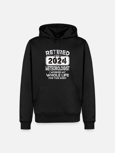 Retired Meteorologist 2024 - Men’s Premium Organic Hoodie - black
