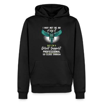 DSP Direct support Professional DSP Nurse - Männer Premium Bio Hoodie - Schwarz - Vorne - Nico (187cm)
