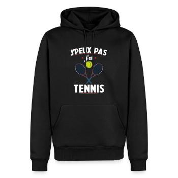 I can't I have tennis - Men’s Premium Organic Hoodie - black - Front - Nico (187cm)