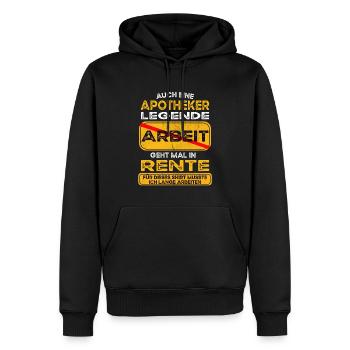 Apotheker lustiges Rente Pension - Männer Premium Bio Hoodie - Schwarz - Vorne - Nico (187cm)