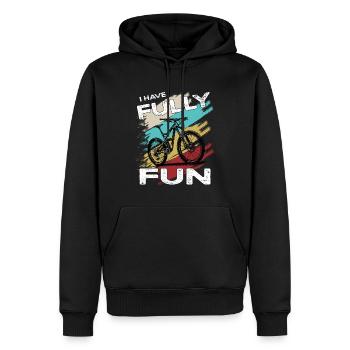 Mountainbike I have fully fun MTB - Men’s Premium Organic Hoodie - black - Front - Nico (187cm)