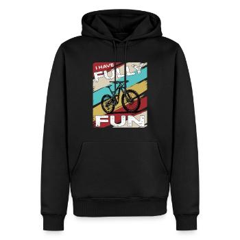 Mountainbike I have fully fun MTB - Men’s Premium Organic Hoodie - black - Front - Nico (187cm)