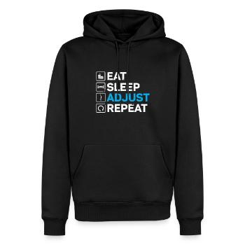Chiropraktiker Chiropraktik - Männer Premium Bio Hoodie - Schwarz - Vorne - Nico (187cm)