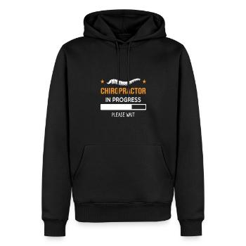 Chiropraktiker Chiropraktik - Männer Premium Bio Hoodie - Schwarz - Vorne - Nico (187cm)