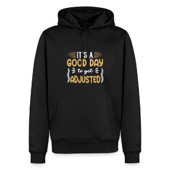 Chiropraktiker Chiropraktik - Männer Premium Bio Hoodie - Schwarz - Vorne - Nico (187cm)