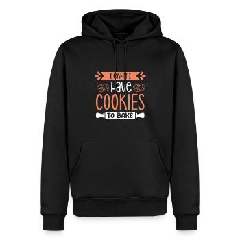 Cuisson Jeu de mots Cuire Cuisinier Chef Boulanger - Sweat à capuche Premium bio Homme - noir - Devant - Nico (187cm)