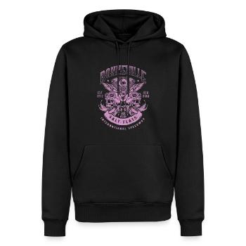 Bonneville Salt Flats Course de moto Vintage - Sweat à capuche Premium bio Homme - noir - Devant - Nico (187cm)