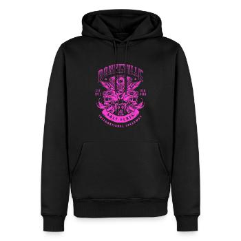 Bonneville Salt Flats Motorradrennen Vintage - Männer Premium Bio Hoodie - Schwarz - Vorne - Nico (187cm)
