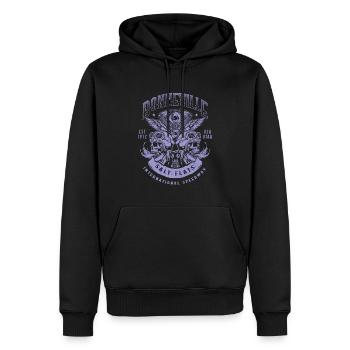 Bonneville Salt Flats Course de moto Vintage - Sweat à capuche Premium bio Homme - noir - Devant - Nico (187cm)