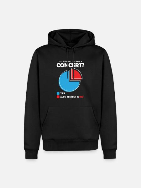 Is it a great Day for concert - Men’s Premium Organic Hoodie - black