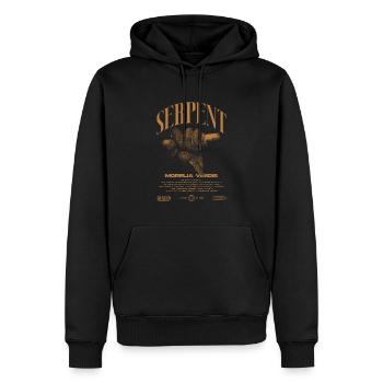 Green Tree Python Modern Reptile Keeper Streetwear - Sweat à capuche Premium bio Homme - noir - Devant - Nico (187cm)