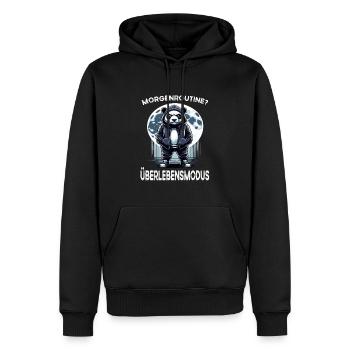I hate people morning grouch in the office funny - Men’s Premium Organic Hoodie - black - Front - Nico (187cm)