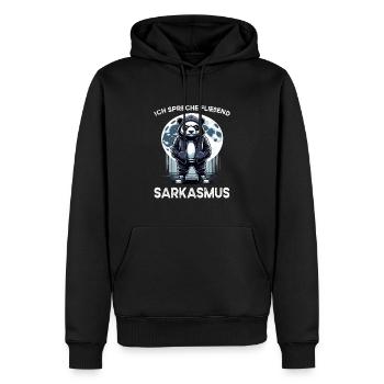 I hate people morning grouch in the office funny - Men’s Premium Organic Hoodie - black - Front - Nico (187cm)