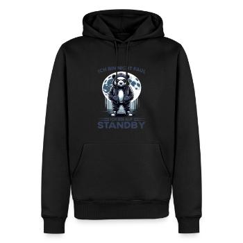 I hate people morning grouch in the office funny - Men’s Premium Organic Hoodie - black - Front - Nico (187cm)
