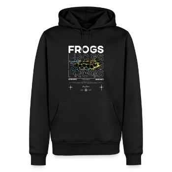 Ranitomeya Imitator Frog Streetwear Frog Keeper - Männer Premium Bio Hoodie - Schwarz - Vorne - Nico (187cm)
