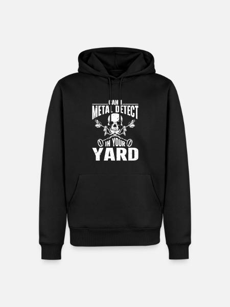 Metalldetektor Schatzsuche - Männer Premium Bio Hoodie - Schwarz