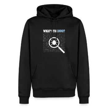 Coding Programmer Coder - Männer Premium Bio Hoodie - Schwarz - Vorne - Nico (187cm)