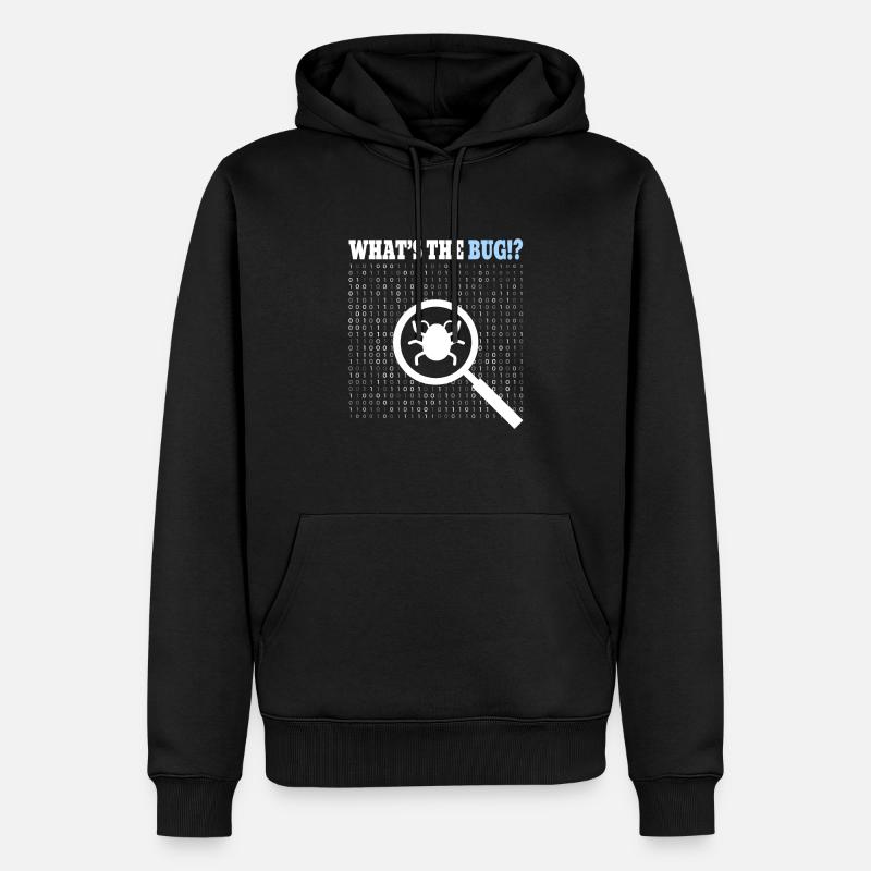 Coding Programmer Coder - Männer Premium Bio Hoodie - Schwarz