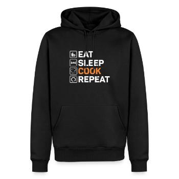 Chefkoch Küche Koch - Männer Premium Bio Hoodie - Schwarz - Vorne - Nico (187cm)